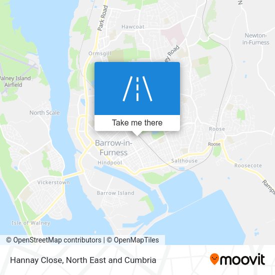 Hannay Close map