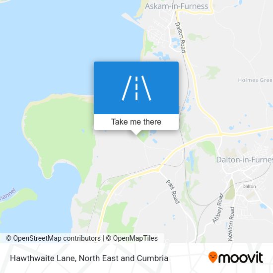Hawthwaite Lane map