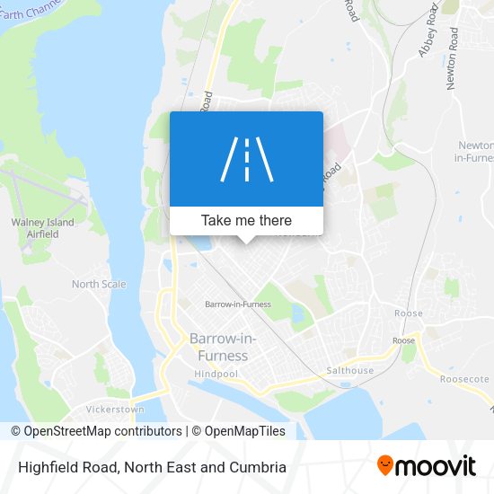 Highfield Road map