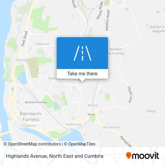 Highlands Avenue map
