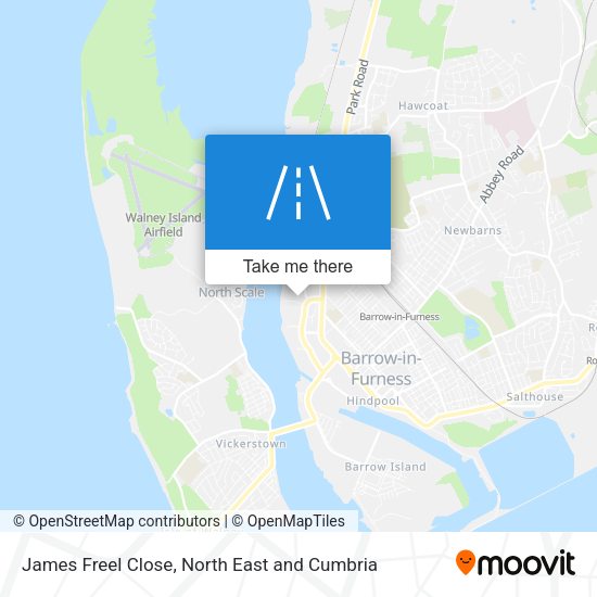 James Freel Close map