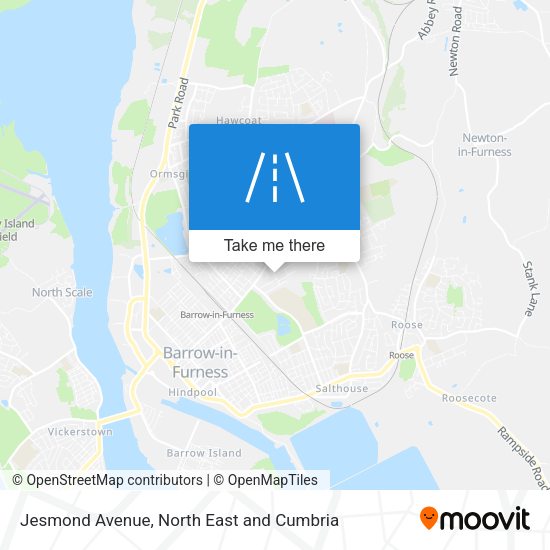 Jesmond Avenue map