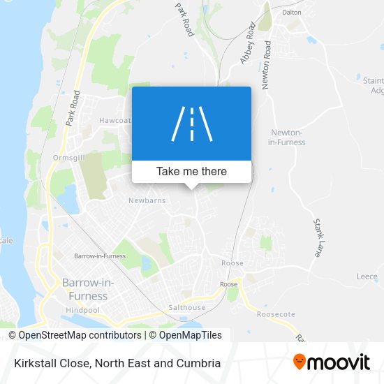 Kirkstall Close map