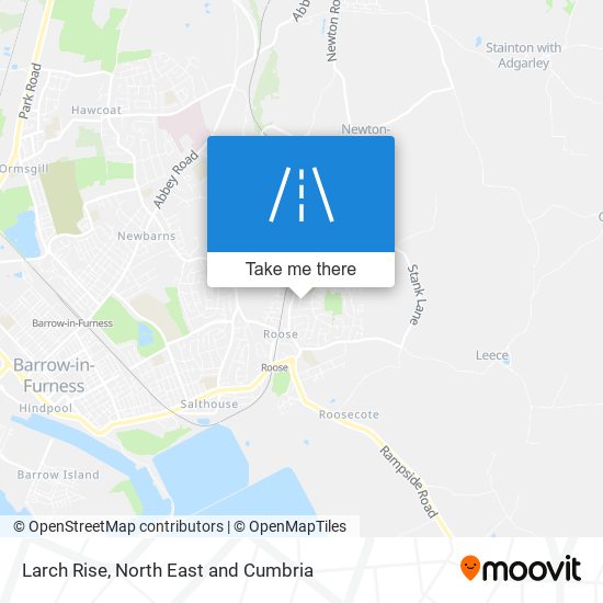 Larch Rise map