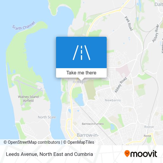 Leeds Avenue map