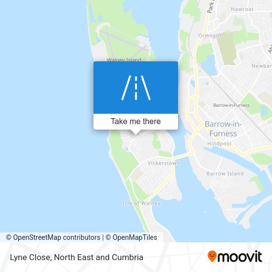 Lyne Close map