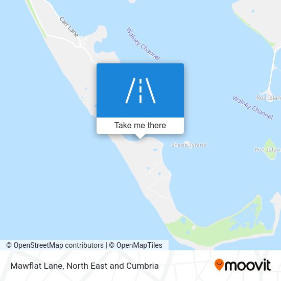 Mawflat Lane map
