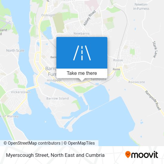 Myerscough Street map