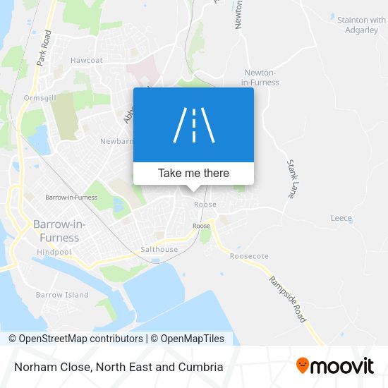 Norham Close map