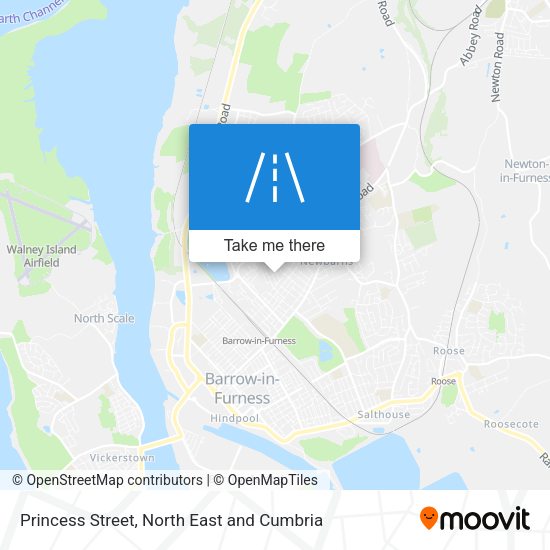 Princess Street map