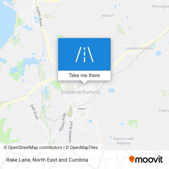 Rake Lane map