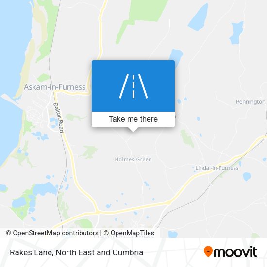 Rakes Lane map