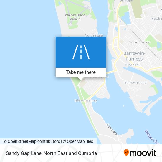 Sandy Gap Lane map