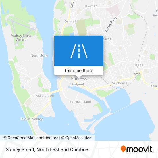 Sidney Street map
