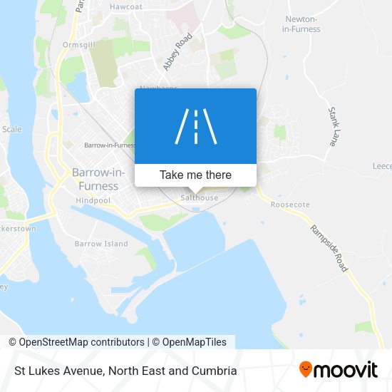 St Lukes Avenue map