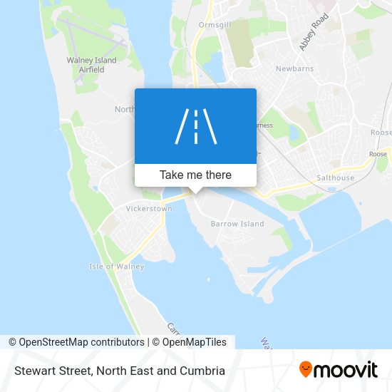 Stewart Street map