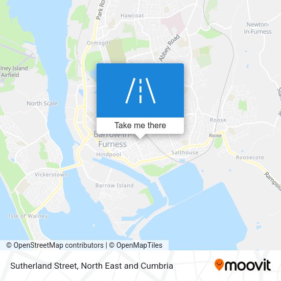 Sutherland Street map