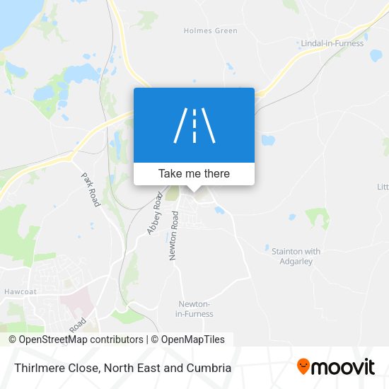 Thirlmere Close map