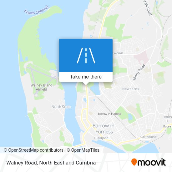 Walney Road map