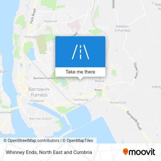Whinney Ends map