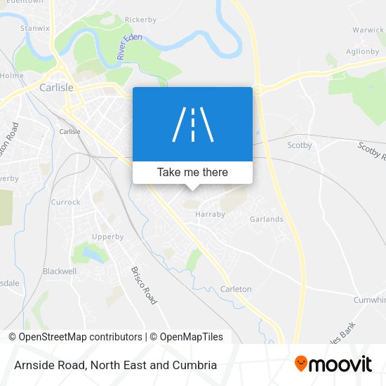 Arnside Road map