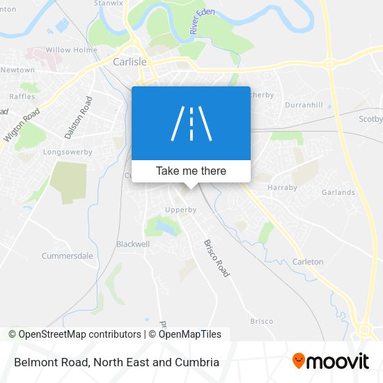Belmont Road map