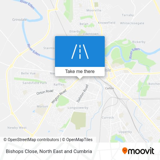 Bishops Close map