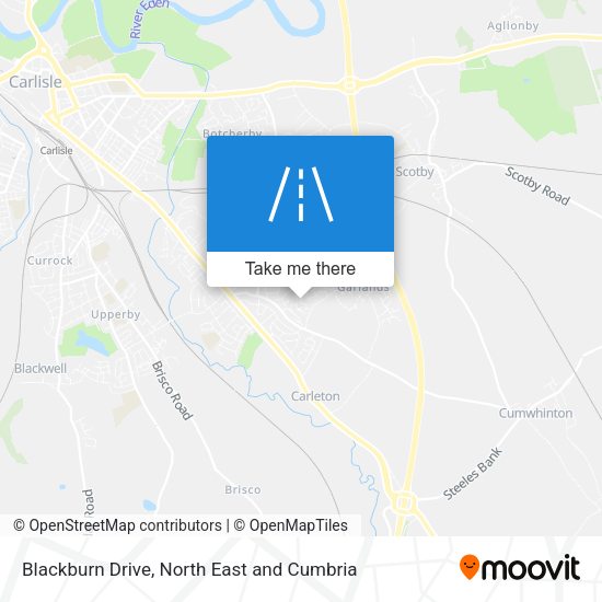 Blackburn Drive map