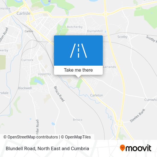 Blundell Road map