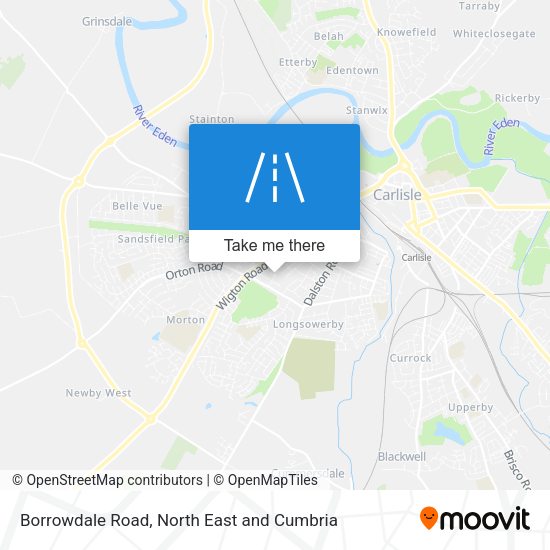 Borrowdale Road map
