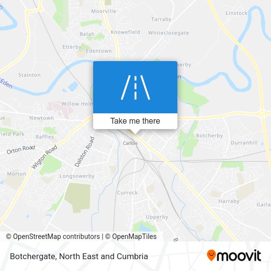Botchergate map