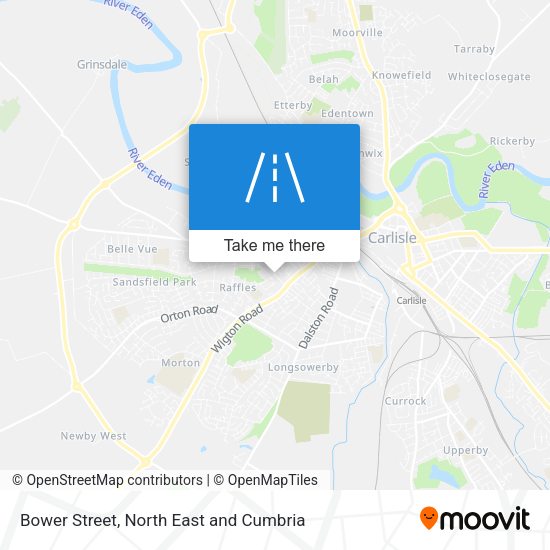 Bower Street map
