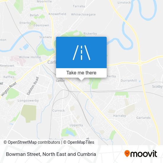 Bowman Street map