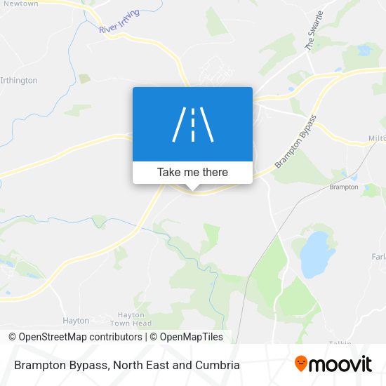 Brampton Bypass map