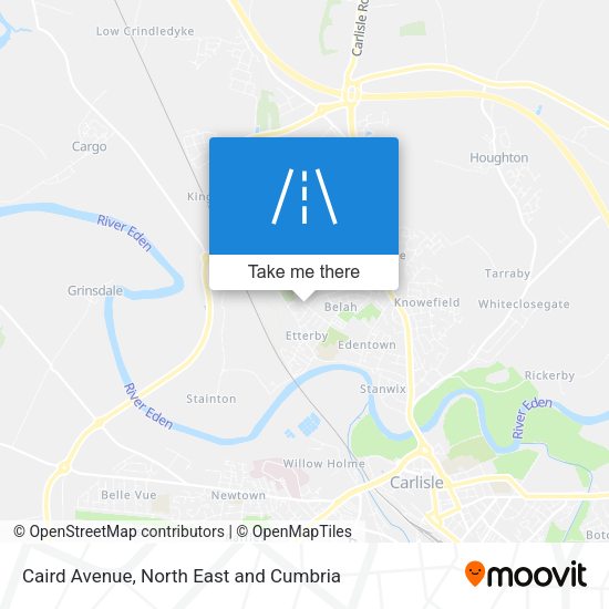Caird Avenue map