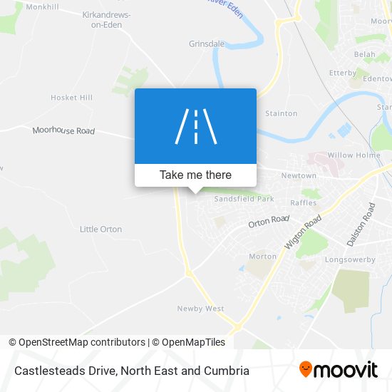Castlesteads Drive map