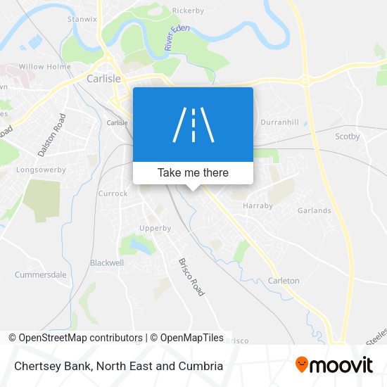 Chertsey Bank map