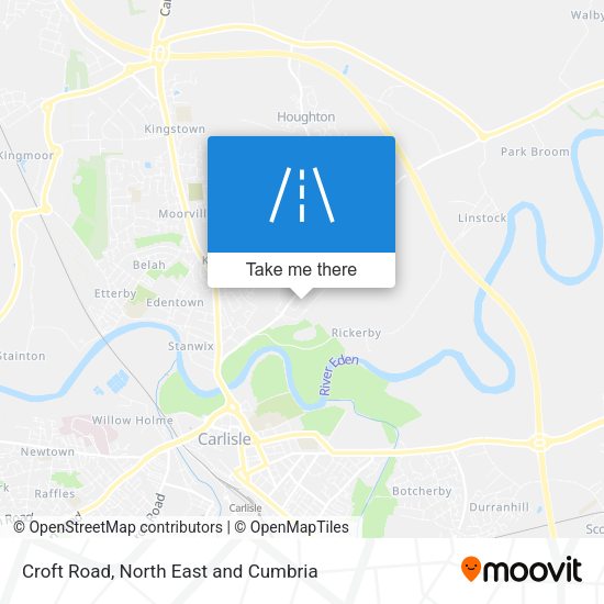 Croft Road map