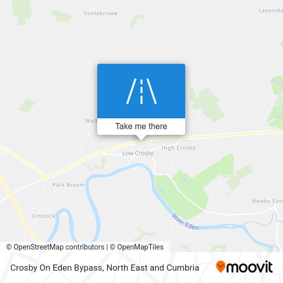 Crosby On Eden Bypass map