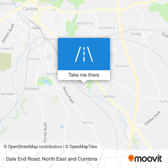 Dale End Road map