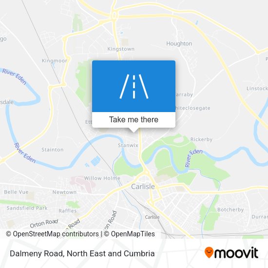 Dalmeny Road map