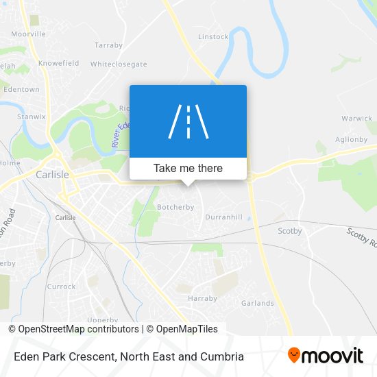 Eden Park Crescent map