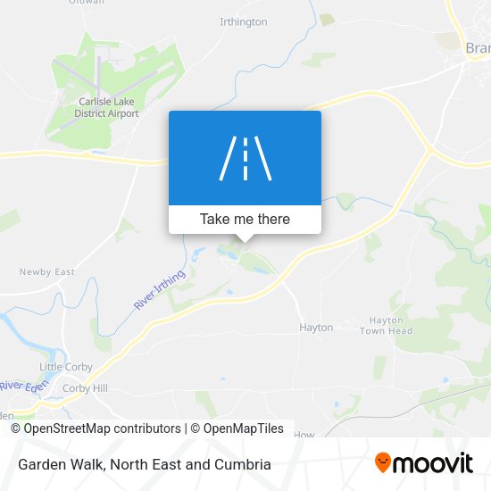 Garden Walk map