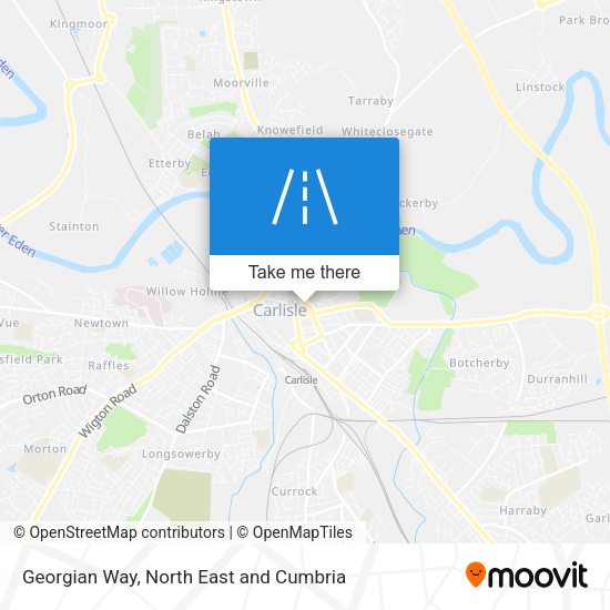 Georgian Way map