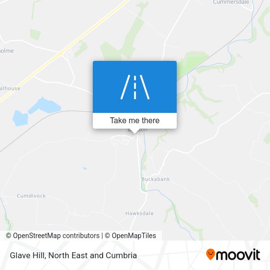 Glave Hill map