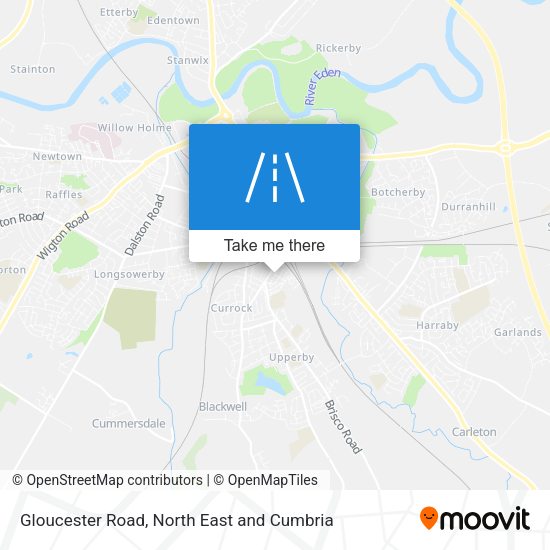 Gloucester Road map