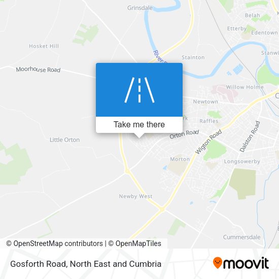 Gosforth Road map