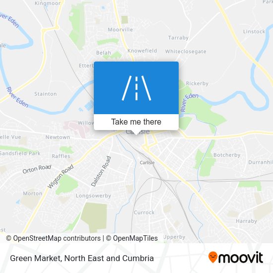 Green Market map