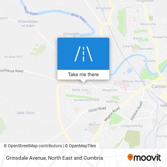 Grinsdale Avenue map