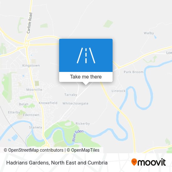 Hadrians Gardens map